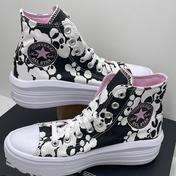 Converse WMNS CTAS MOVE HI
WHITE/BLACK/LT ARCTIC PINK A01361C Platforms Sneakers - Picture 10 of 16